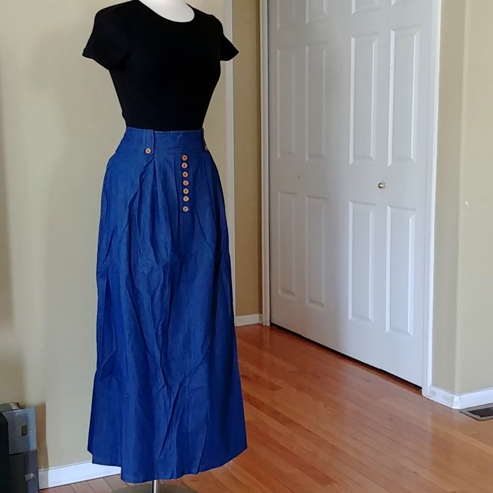 New Denim maxi Skirt